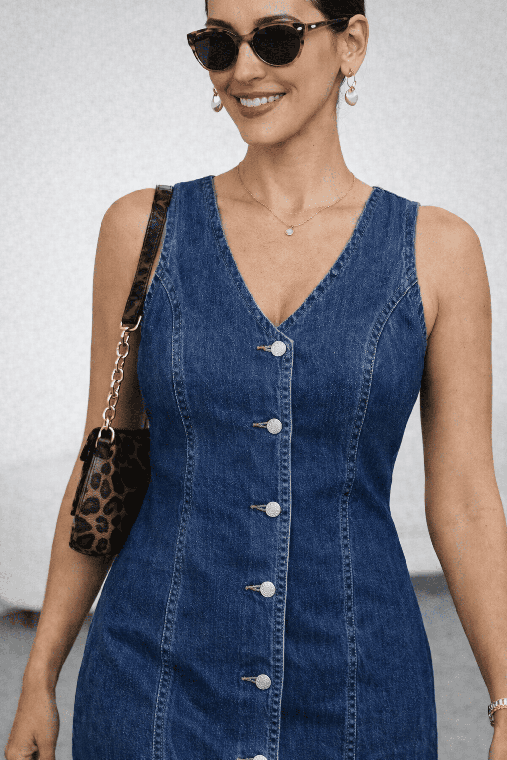 VESTIDO JEAN CON BOTONES - 2