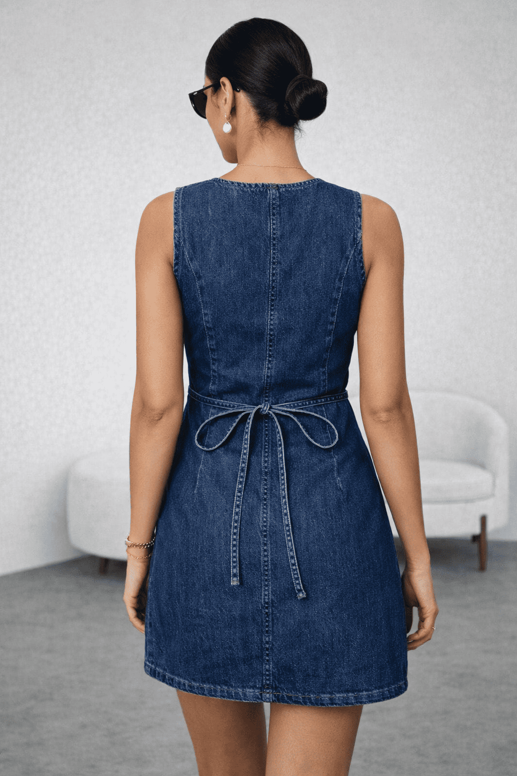 VESTIDO JEAN CON BOTONES - 4