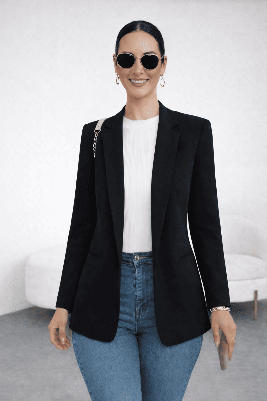 BLAZER RAYAS REVERSIBLE NEGRO - 2