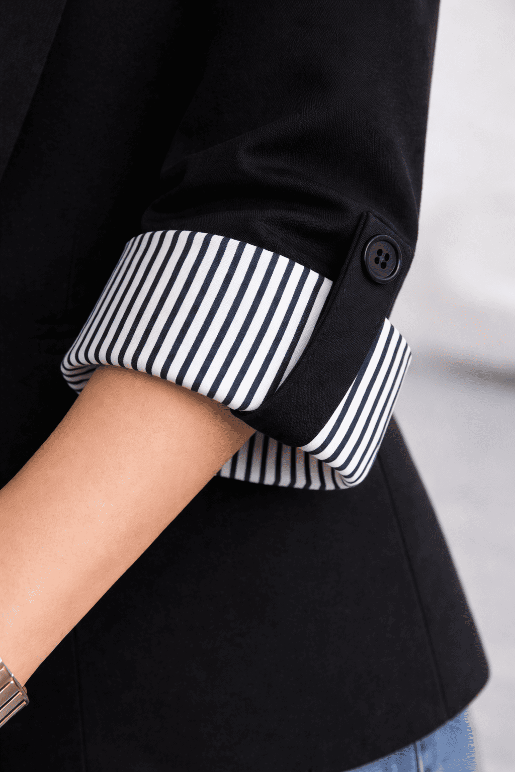BLAZER RAYAS REVERSIBLE NEGRO - 3
