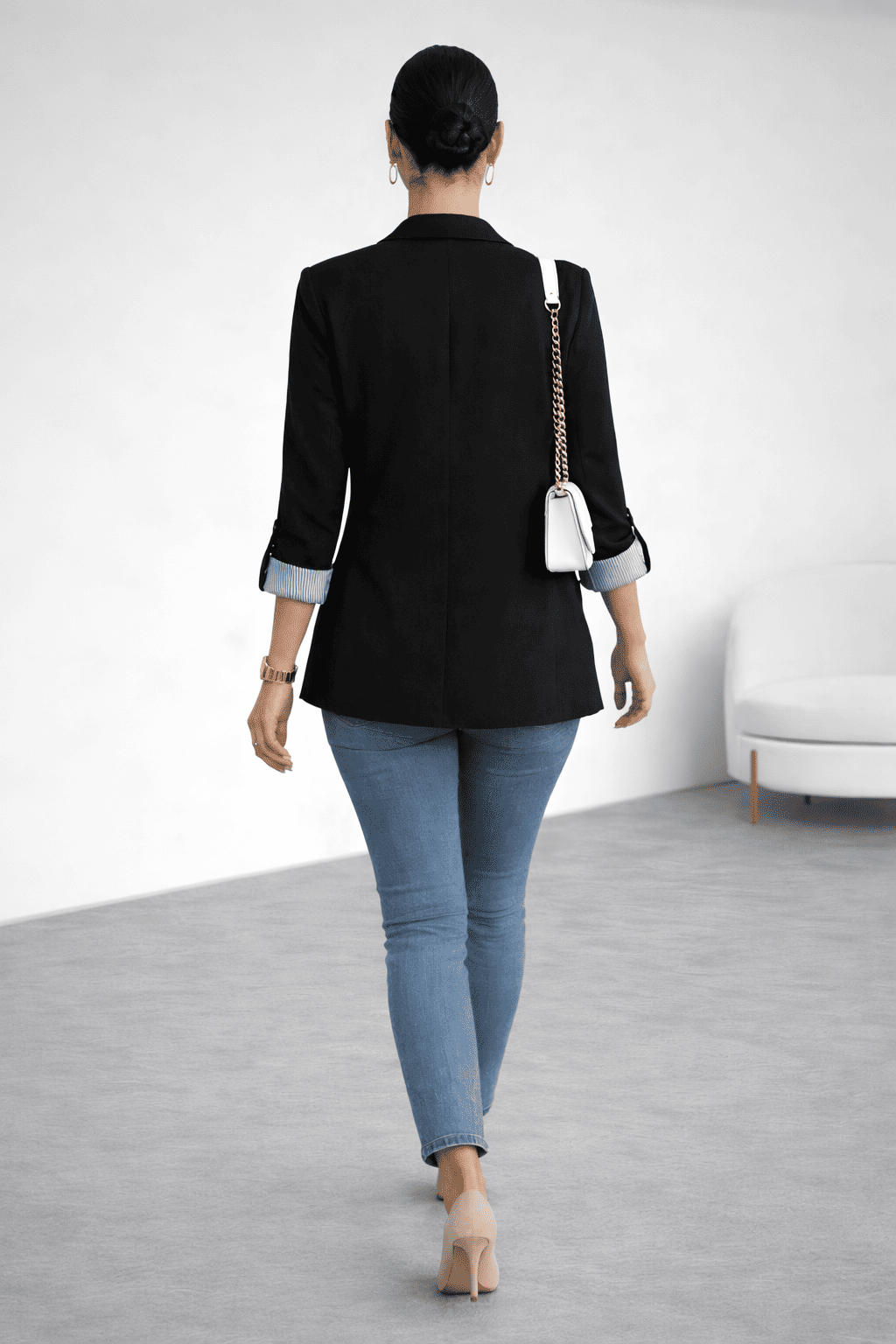 BLAZER RAYAS REVERSIBLE NEGRO - 5