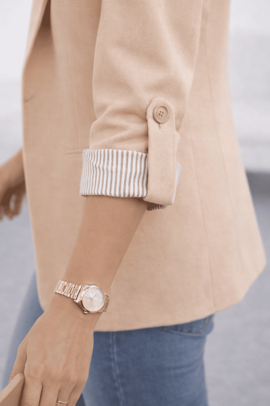 BLAZER RAYAS REVERSIBLE BEIGE - 3