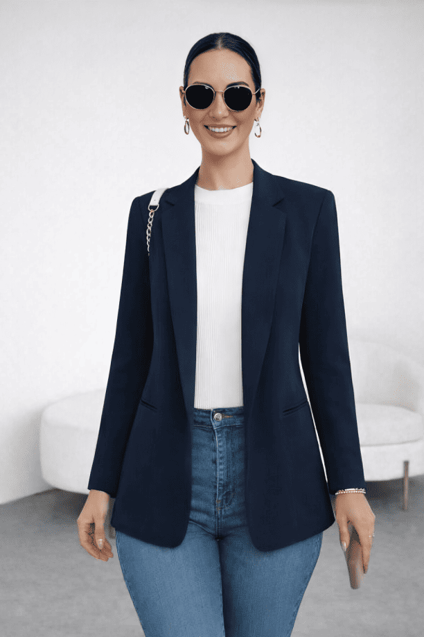 BLAZER RAYAS REVERSIBLE AZUL - 2