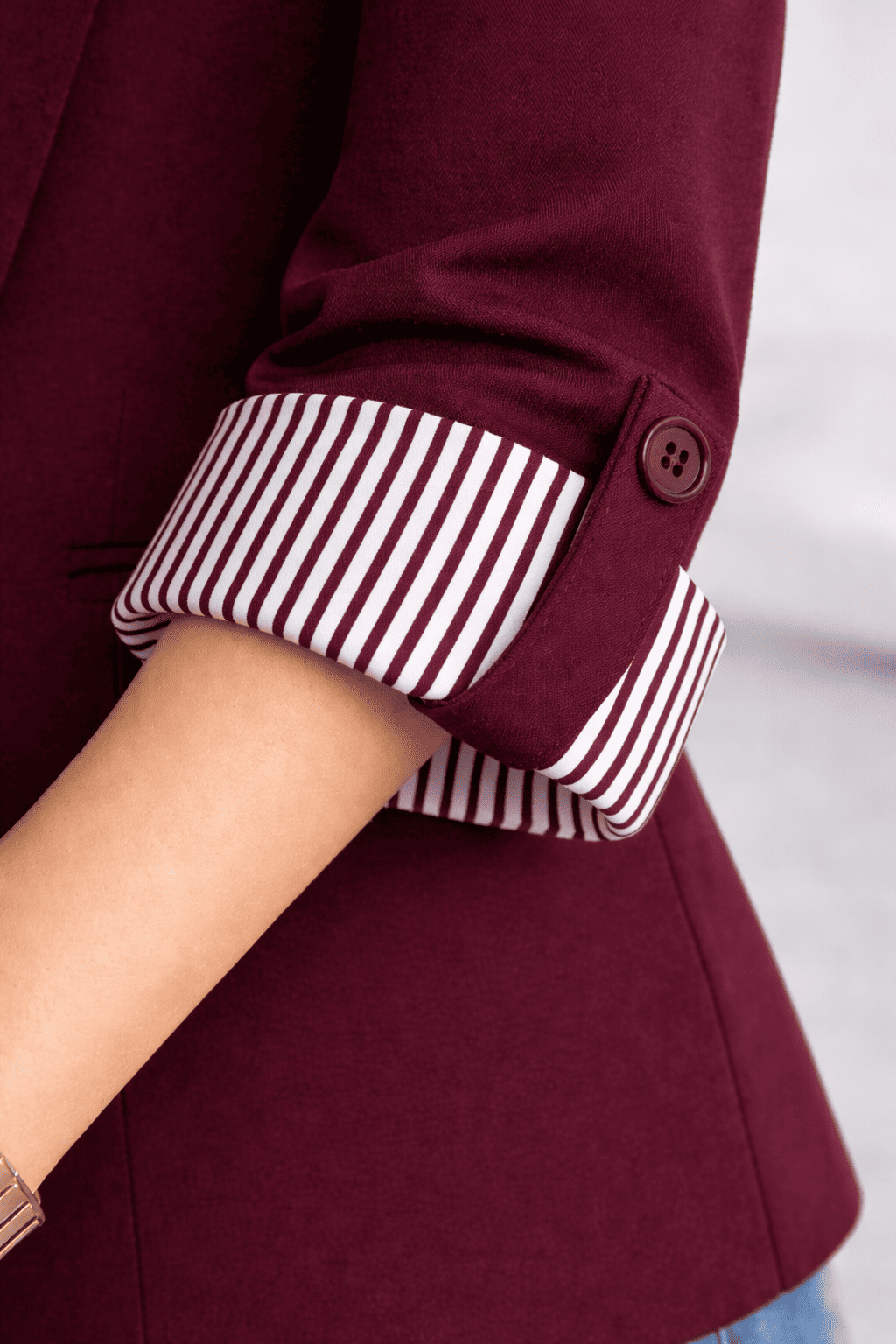 BLAZER RAYAS REVERSIBLE GUINDA - 3