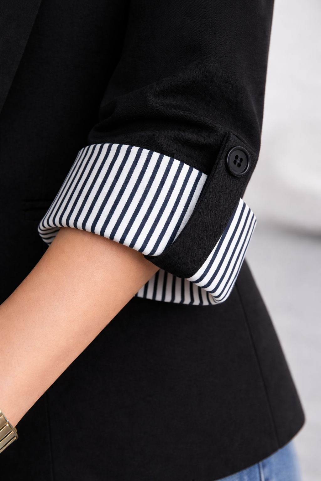 BLAZER RAYAS REVERSIBLE NEGRO - 3