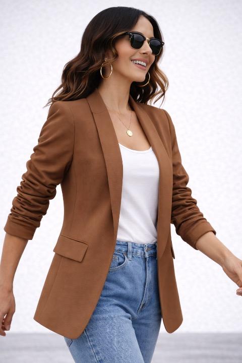 BLAZER CORRUGADO MOCCA - 3