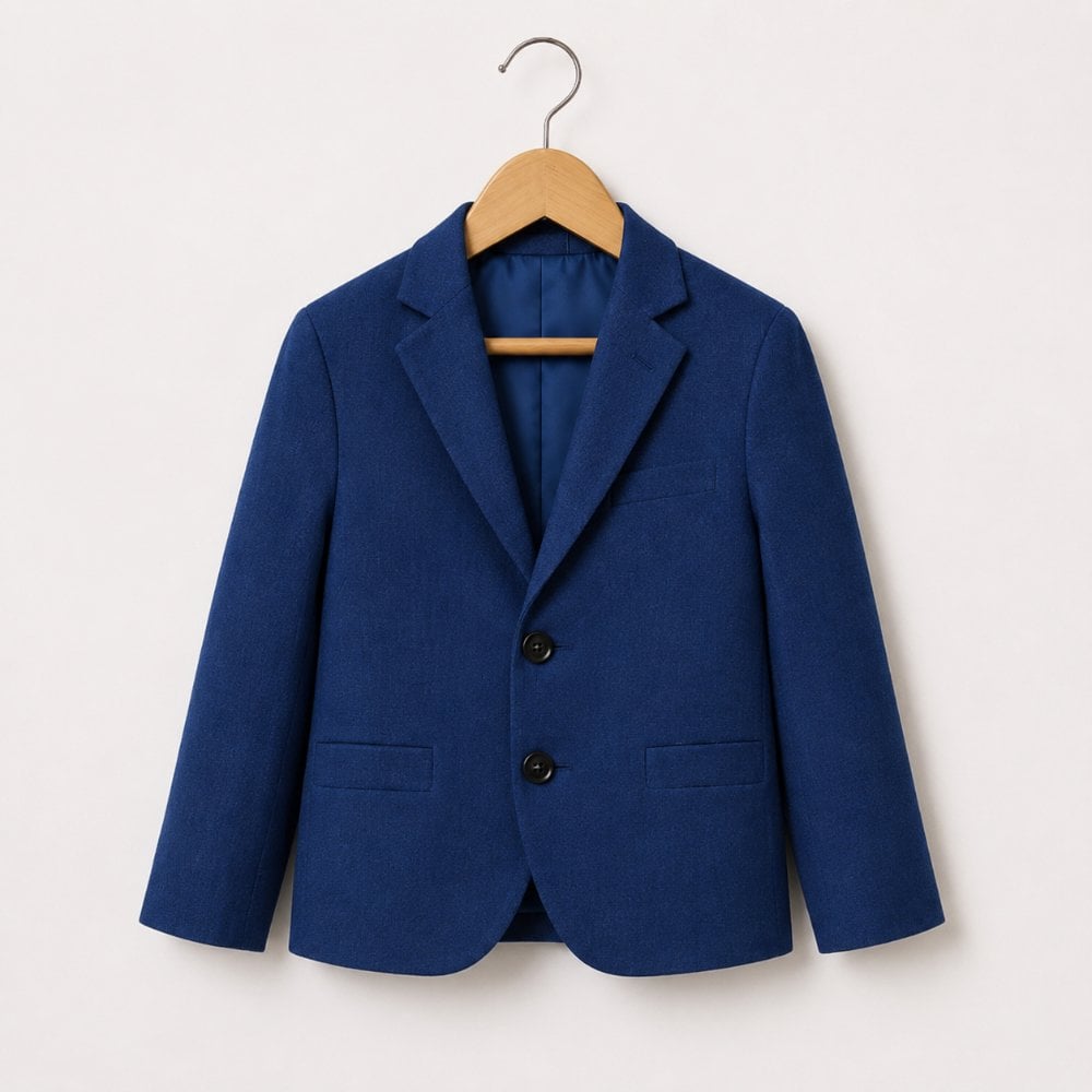 TERNO AZUL ACERO PARA NIÑO PANTALÓN, SACO, CHALECO Y CORBATA - 2