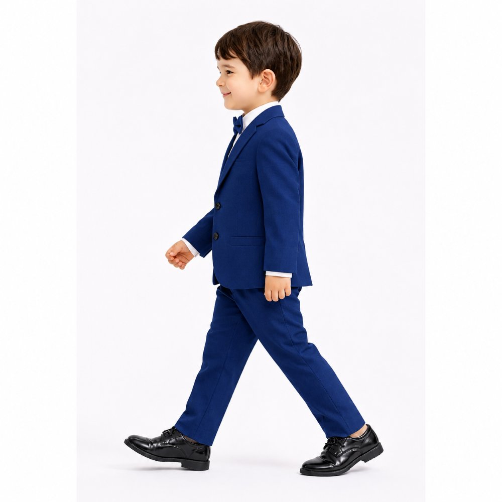 CONJUNTO AZUL ACERO TRAJE FORMAL PANTALÓN, SACO, CHALECO Y CORBATA - 6