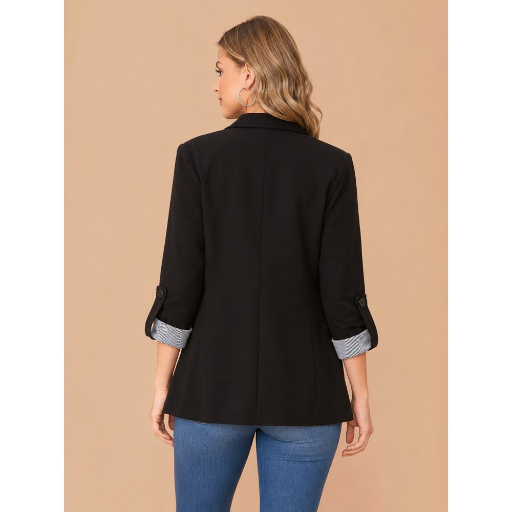 BLAZER RAYAS REVERSIBLE NEGRO FEMENINO - 4