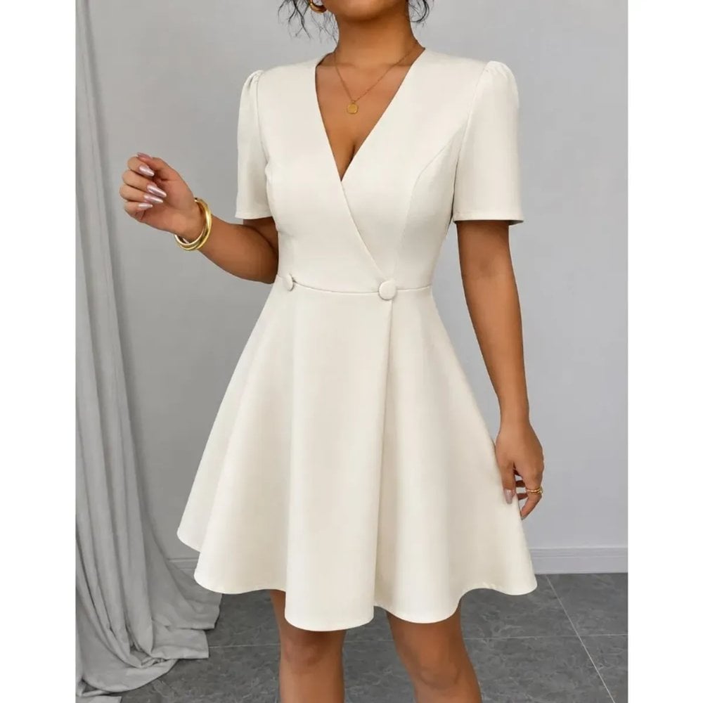 VESTIDO ELEGANTE DAMA CATANIA BLANCO - 2