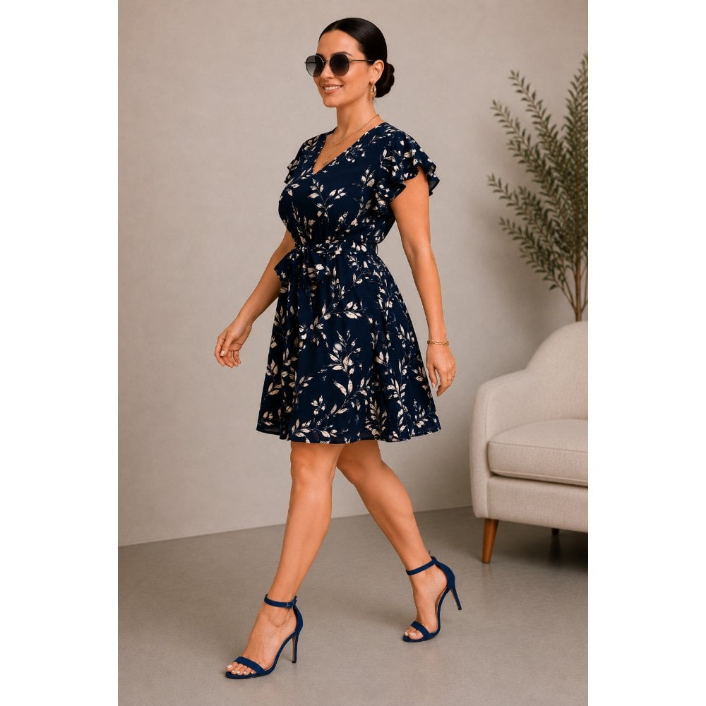 VESTIDO FLOREADO CON LAZO - 3
