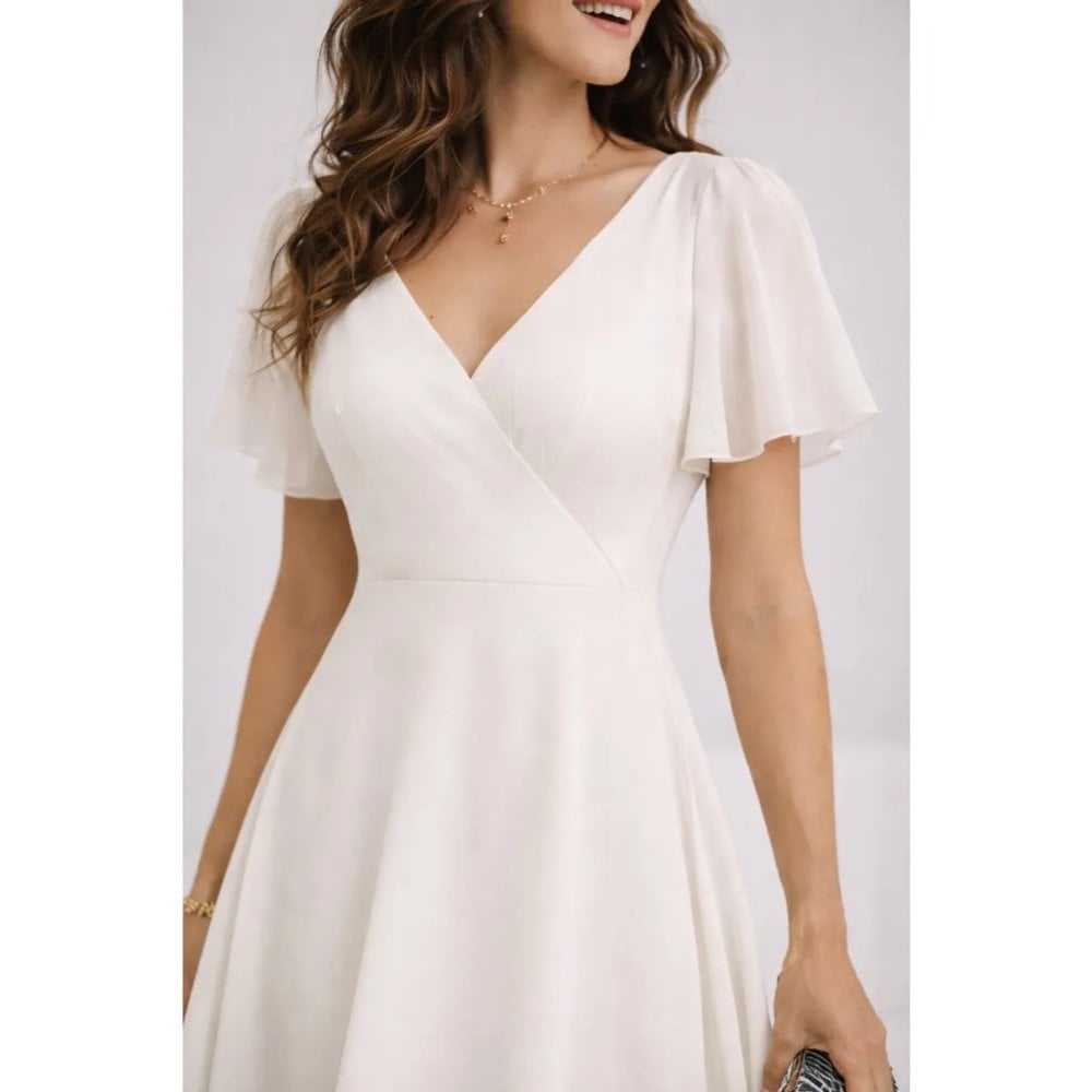 VESTIDO DE GASA ELEGANTE PERLA - 2