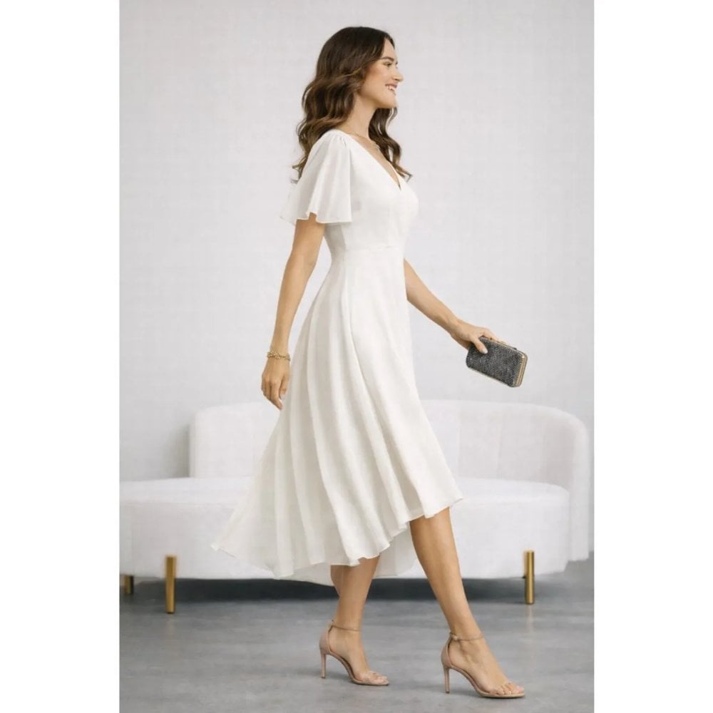 VESTIDO DE GASA ELEGANTE PERLA - 3