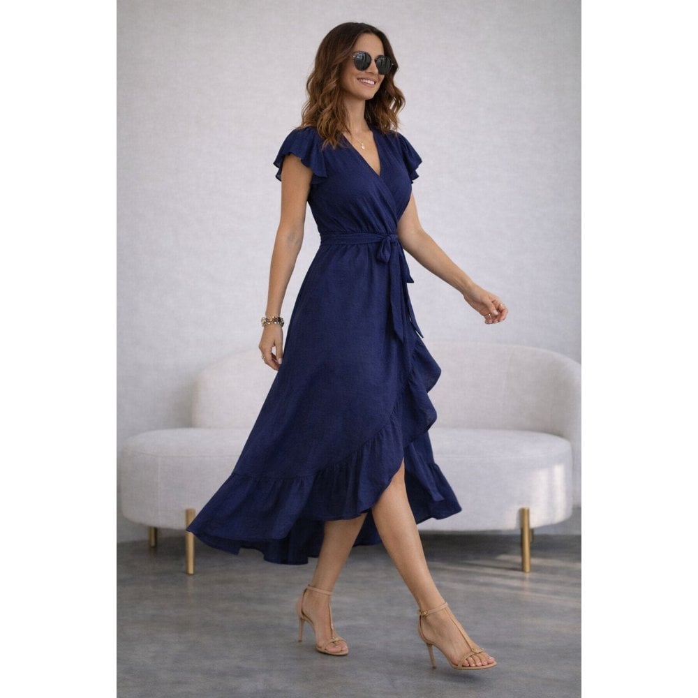 VESTIDO AZUL DE VIENA ELEGANTE - 3