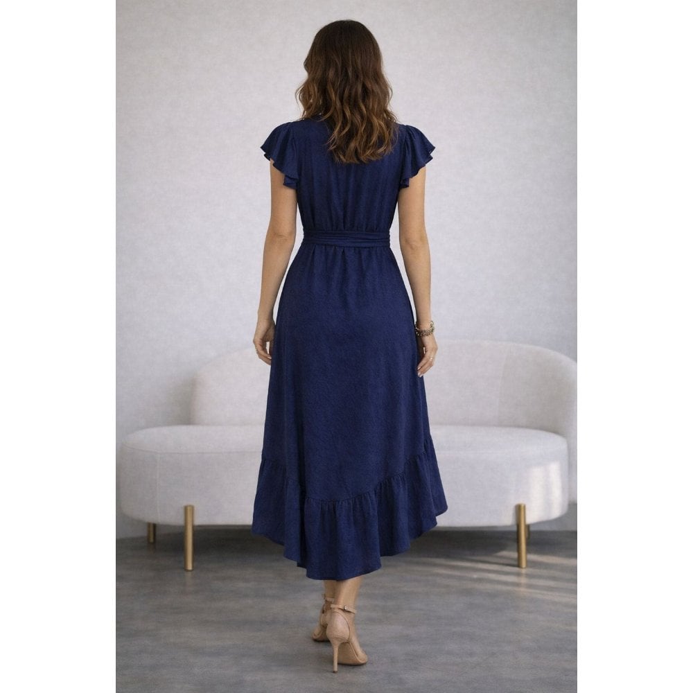 VESTIDO AZUL DE VIENA ELEGANTE - 4