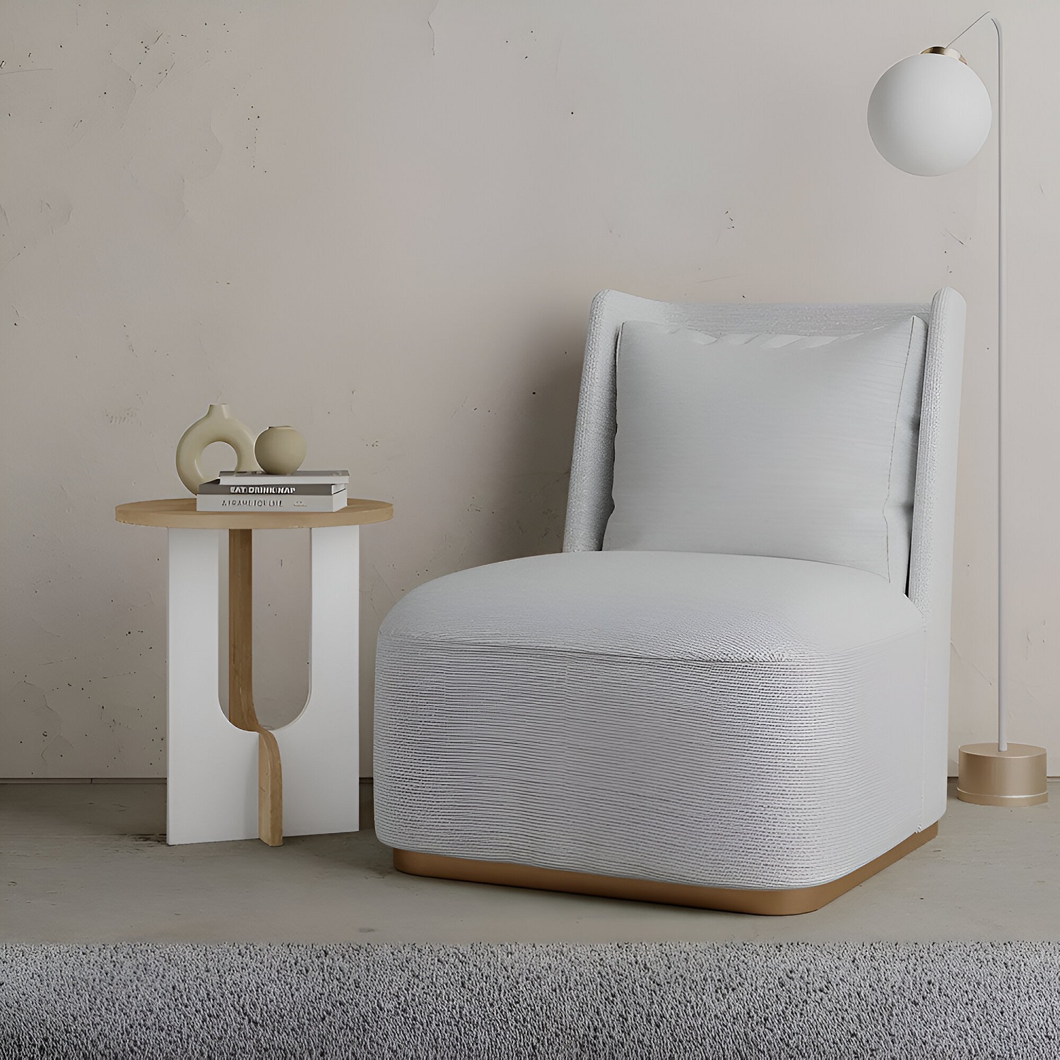 MESA AUXILIAR IMPE COLOR DUNA Y BLANCO 73 EXPERIENCE - 2