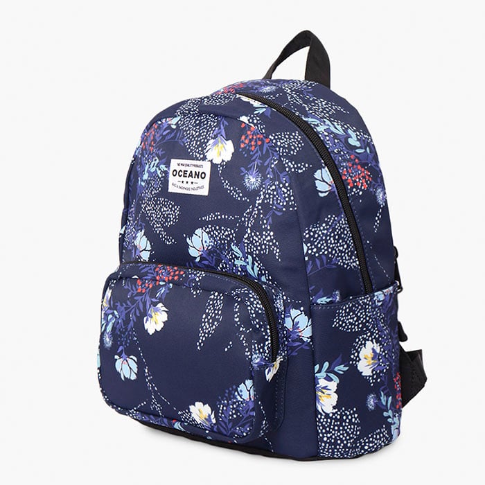 MOCHILA OCEANO LANIS AZUL FLORES - 4