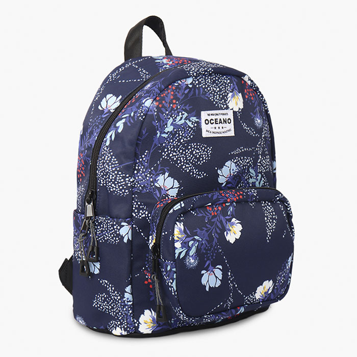 MOCHILA OCEANO LANIS AZUL FLORES - 5