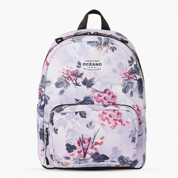 MOCHILA OCEANO LANIS PLATA FLOR - 1