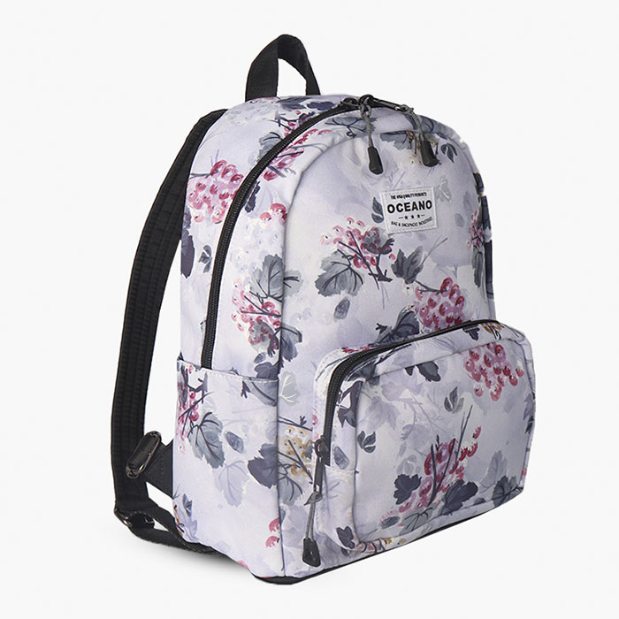 MOCHILA OCEANO LANIS PLATA FLOR - 4