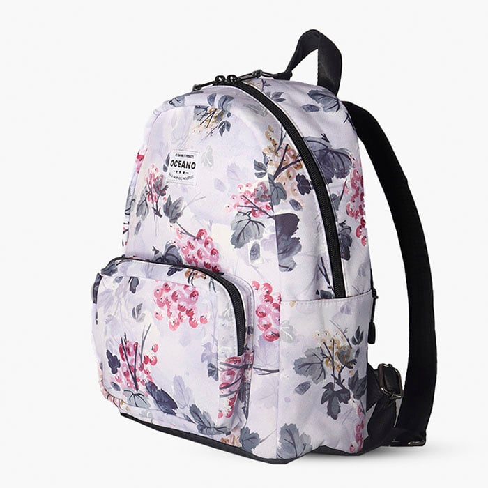 MOCHILA OCEANO LANIS PLATA FLOR - 5
