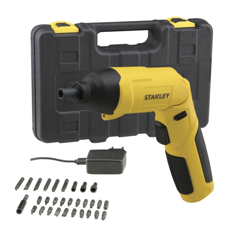 ATORNILLADOR INALÁMBRICO STANLEY 1/2' 4V + 30 ACCESORIOS - SCS4K-B2 - 1
