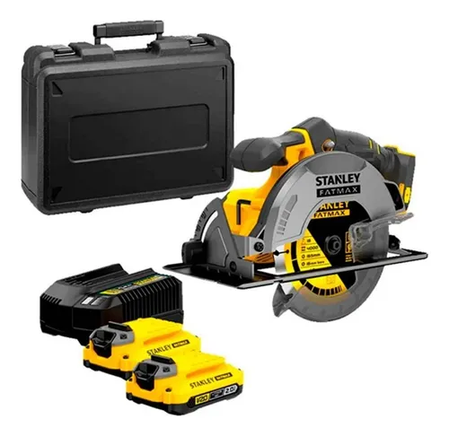SIERRA CIRCULAR 7 1/4' 20 V 5000 RPM FATMAX (SIN BATERÍAS/SIN CARGADOR) STANLEY - SBC550-B2 - 1
