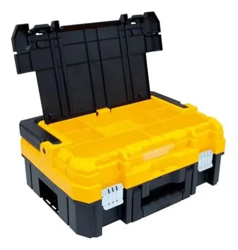 CAJA DE HERRAMIENTAS DEWALT DWST17808 DE PLÁSTICO NEGRA Y AMARILLA - 4