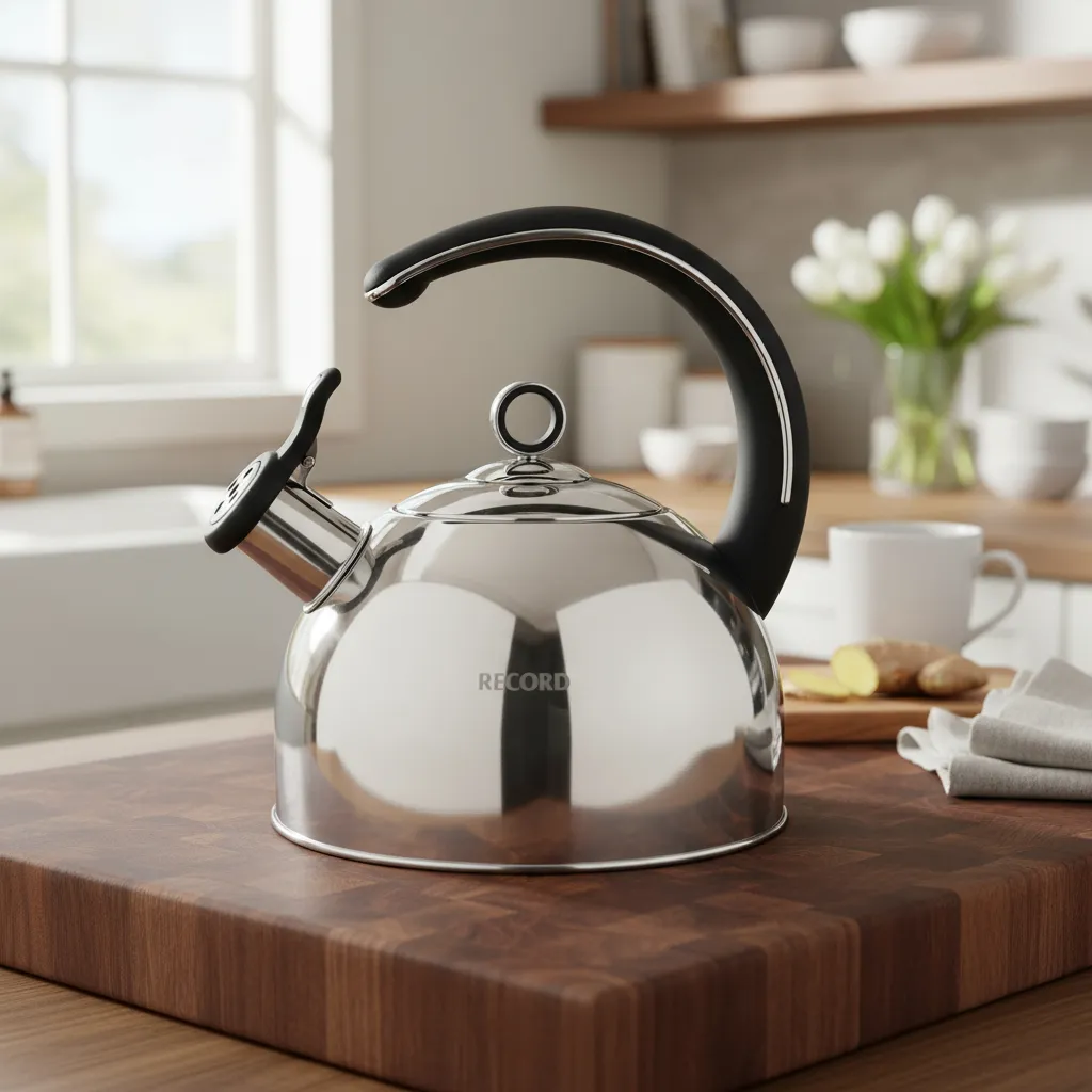 TETERA RECORD SILVER ACERO INOXIDABLE 2.5L PLATEADO - 4