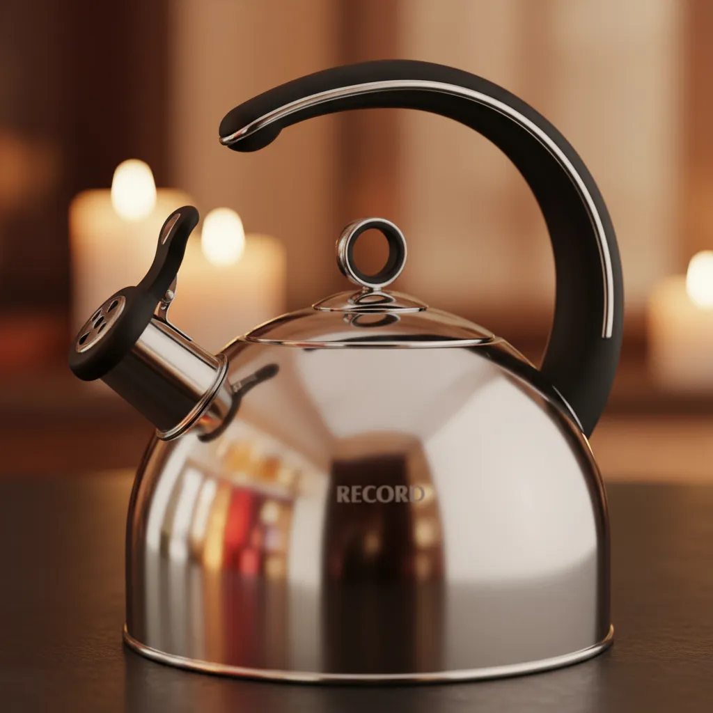 TETERA RECORD SILVER ACERO INOXIDABLE 2.5L PLATEADO - 5