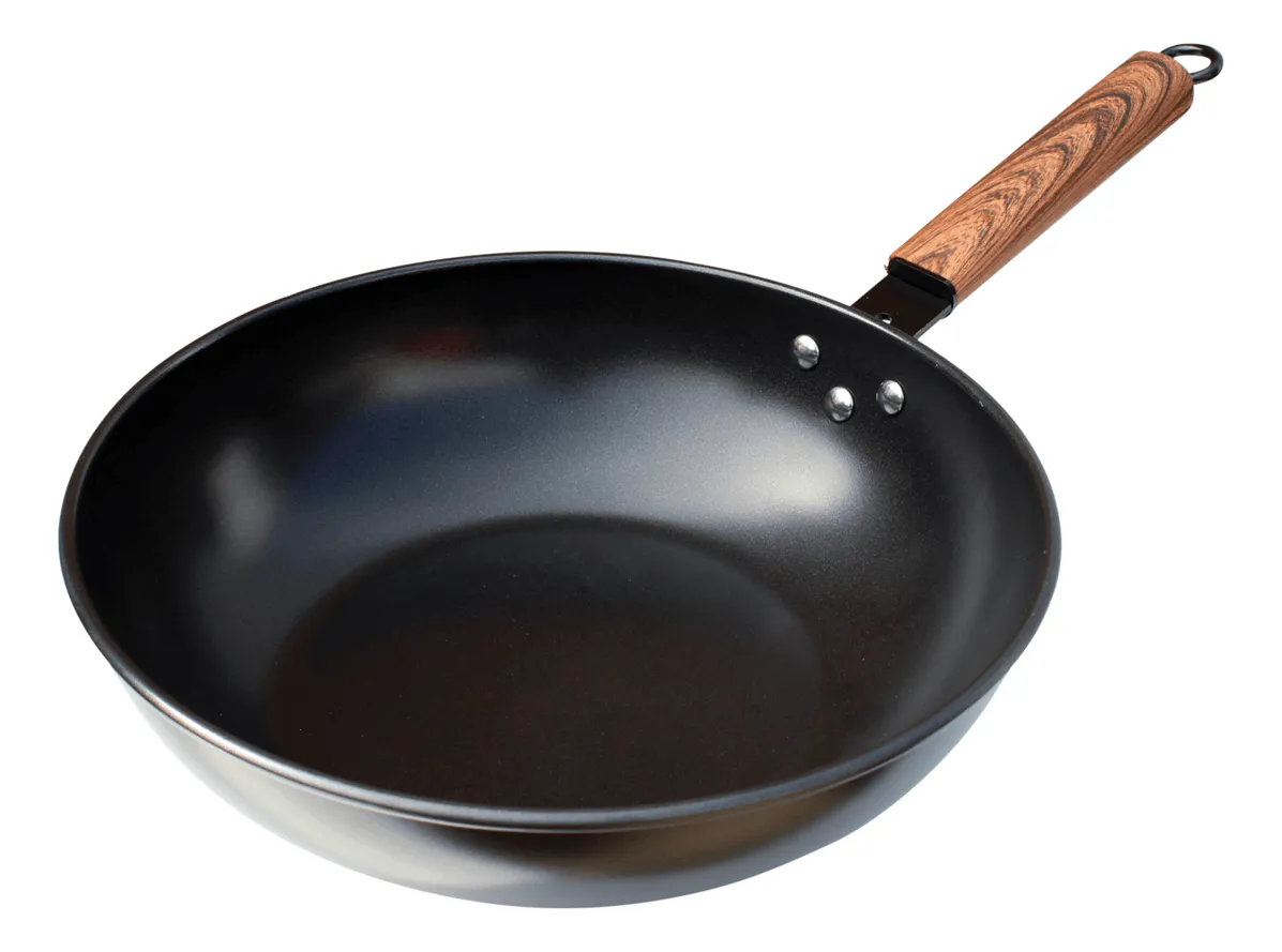 SARTÉN WOK RECORD FIERRO ANTIADHERENTE N28 NEGRO - 1