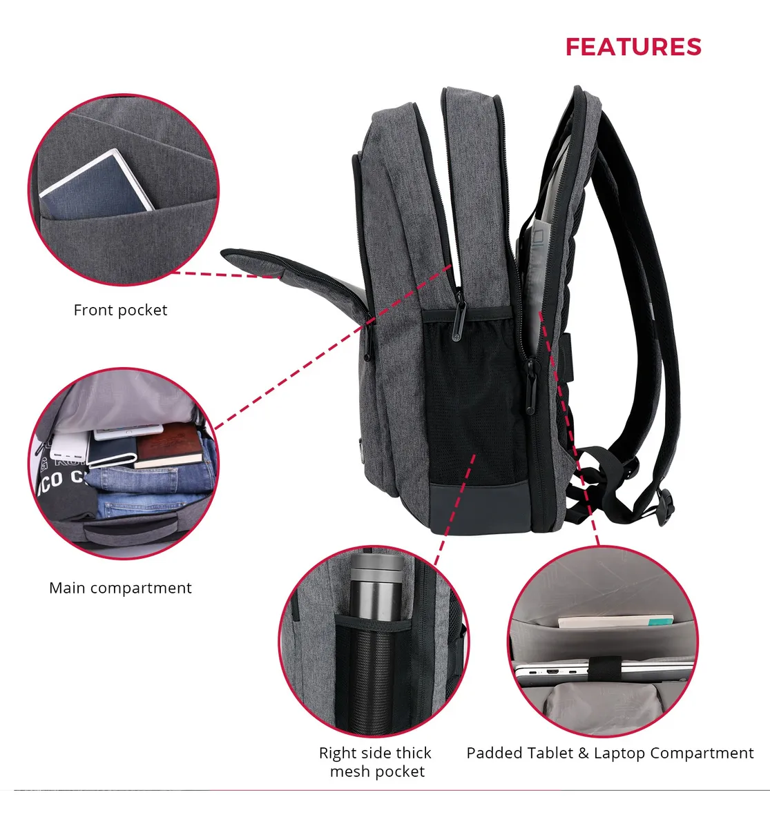 MOCHILA SWISS DIGITAL MICRO BLACK - 5