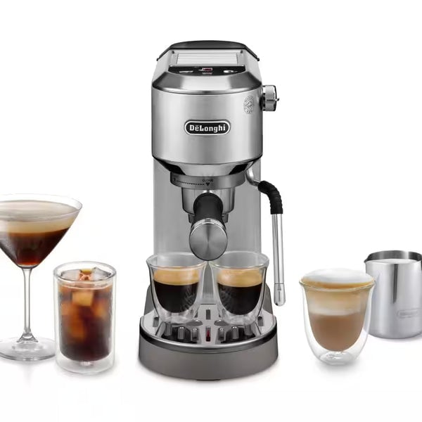 CAFETERA DE ESPRESSO DEDICA DUO METAL COLD EXTRACTION DELONGHI EC890.M - 1
