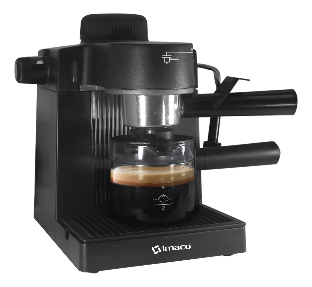CAFETERA EXPRESSO Y CAPUCCINO 5 BARES IECM5B IMACO NEGRO - 1