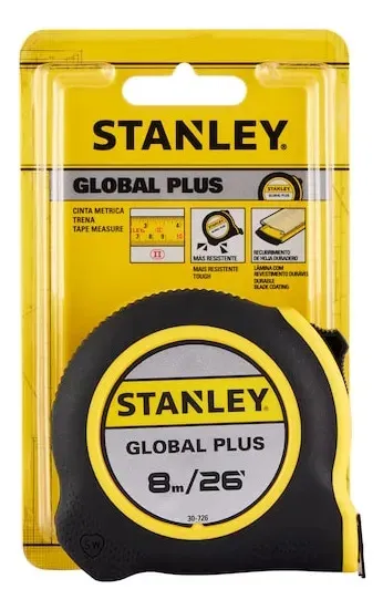 TALADRO PERCUTOR 1/2 600W + CINTA MÉTRICA GLOBAL PLUS 8M STANLEY COMBO DE HERRAMIENTAS - 4