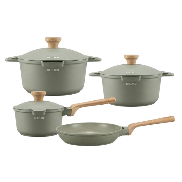 JUEGO DE OLLAS RECORD CERAMIC LATTE 7 PIEZAS - 1