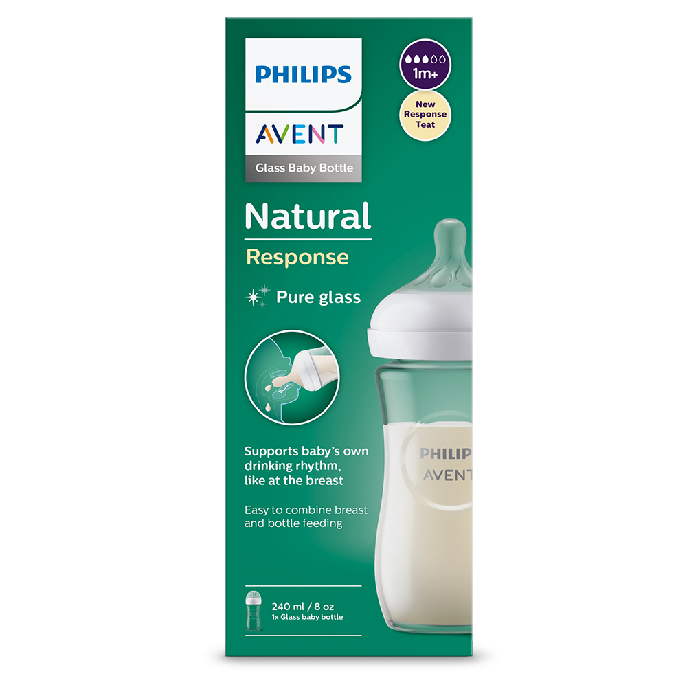 BIBERÓN NATURAL 3.0 VIDRIO 240ML FLOW 3 PHILIPS AVENT - 1