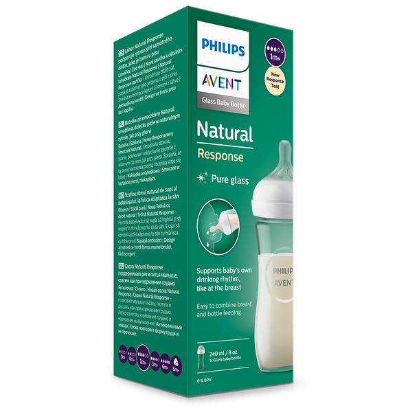 BIBERÓN NATURAL 3.0 VIDRIO 240ML FLOW 3 PHILIPS AVENT - 5