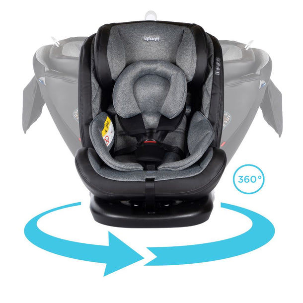 SILLA AUTO CONVERTIBLE I-GIRO 360 INFANTI GRIS - 7