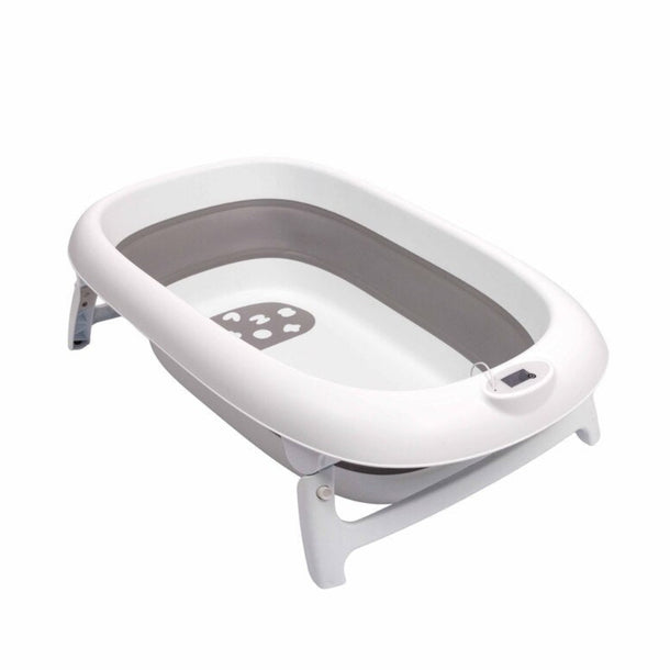 BAÑERA PLEGABLE CON TERMÓMETRO INFANTI GRIS - 1