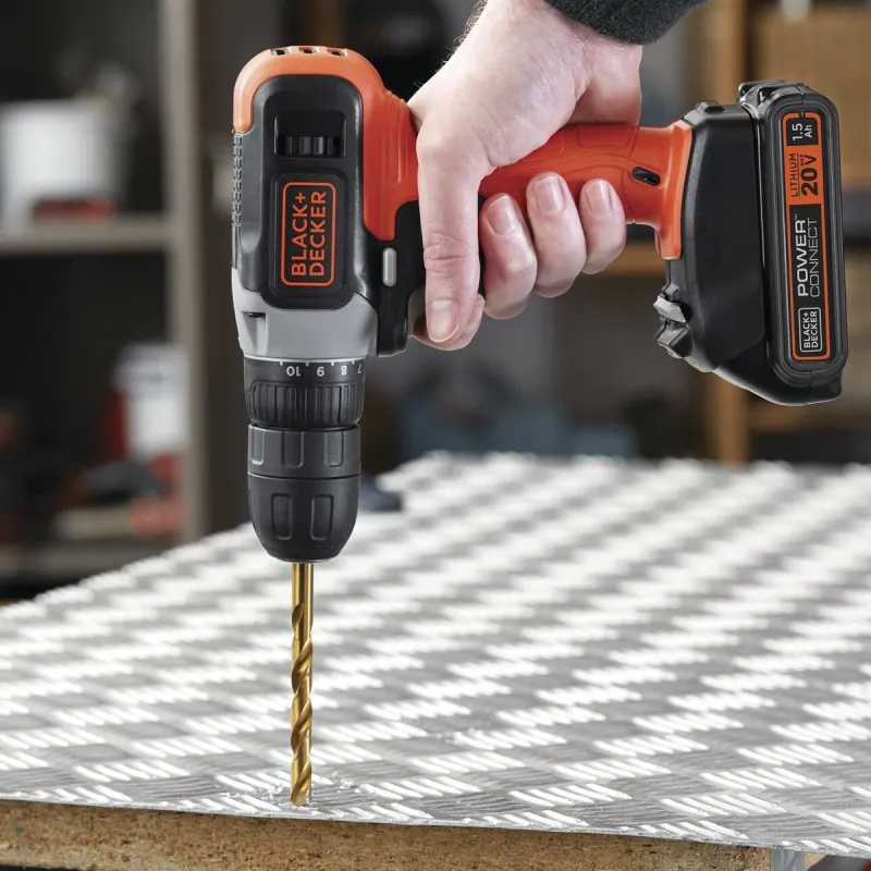 TALADRO ATORNILLADOR 3/8 20V + ESMERIL + SET BLACKYDECKER - 3