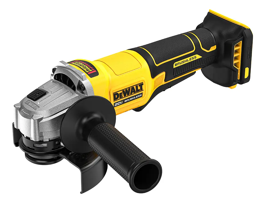 AMOLADORA DE BATERÍA DEWALT DCG408B, 20 V, SIN ESCOBILLAS, 115 MM AMARILLO - 1