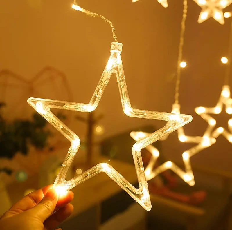 LUCES DE NAVIDAD MULTICOLOR CORTINA ESTRELLA - 2