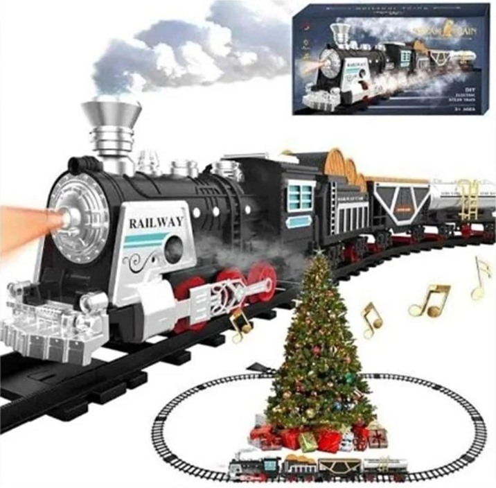 TREN NAVIDEÑO MUSICAL INTERACTIVO BOTA HUMO + 12 PISTAS EXCLUSIVAS - 1