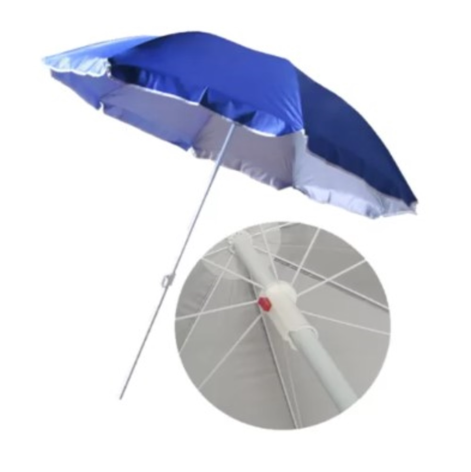 SOMBRILLA PLAYERA EXTRAGRANDE 210CM CON PROTECCIÓN UV - 1