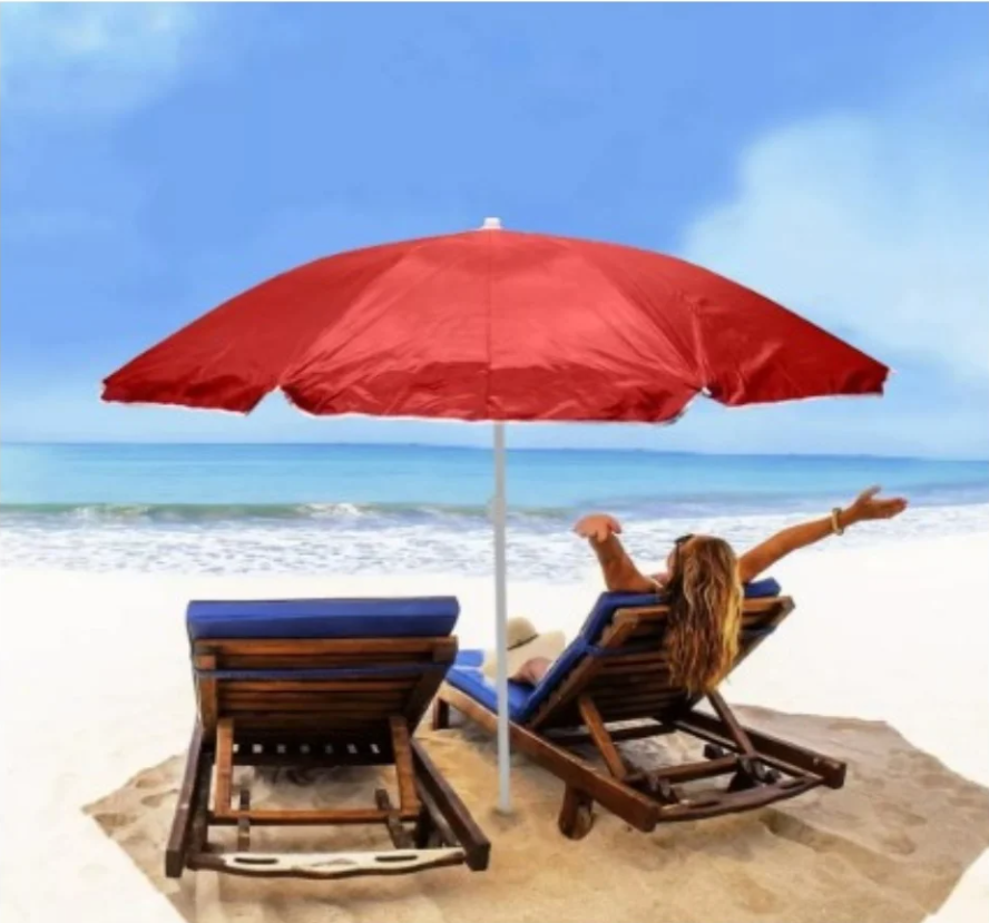 SOMBRILLA PLAYERA EXTRAGRANDE 210CM CON PROTECCIÓN UV - 2