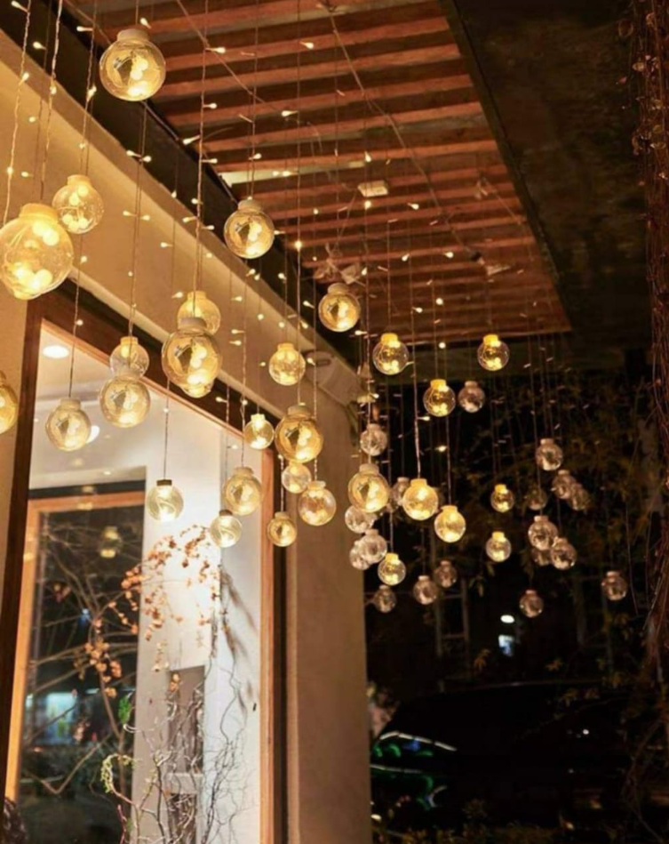 LUCES DE NAVIDAD LUZ CALIDA EN ESFERAS - 2