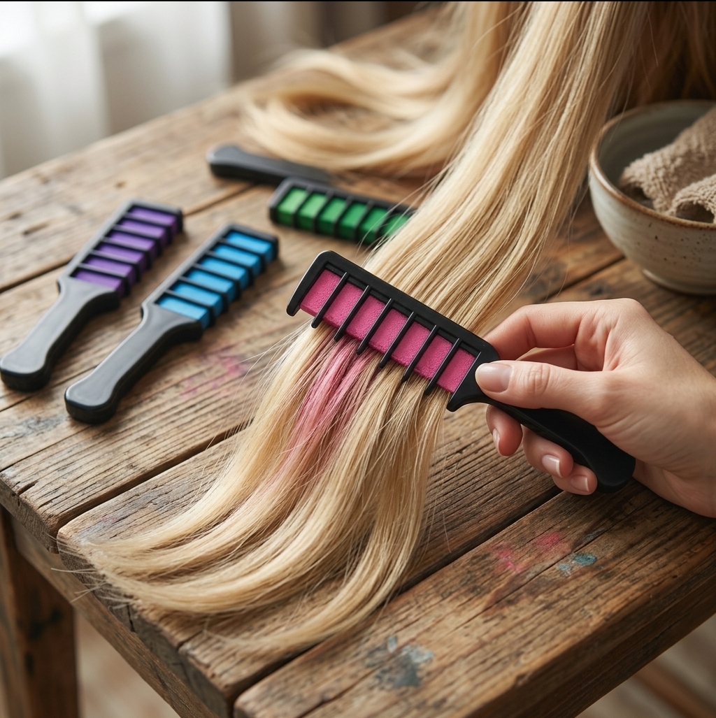 PEINE TIZA PARA CABELLO TINTES TEMPORAL MUJERES - 1