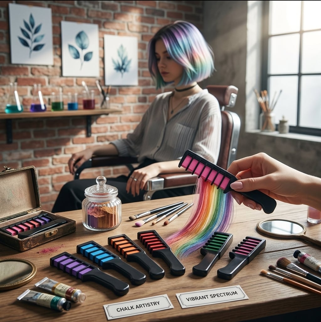 PEINE TIZA PARA CABELLO TINTES TEMPORAL MUJERES - 2