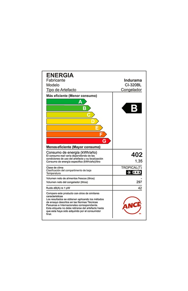 CONGELADOR INDURABA 297LT CI-320BL - 4